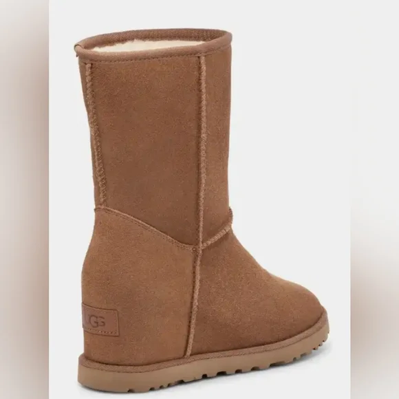 UGG Women's Classic Femme Short Chestnut Wedge Boots Size 11 NWOT MSRP $190 - Picture 3 of 9